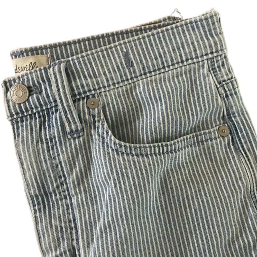 Madewell 10" High-Rise Skinny Crop Jeans in Piper Stripe size 27 - Picture 5 of 9